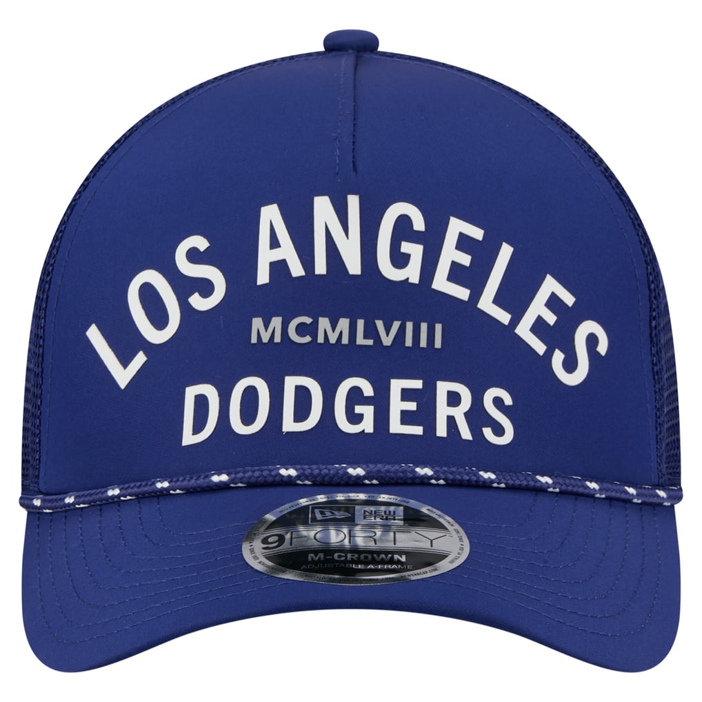  Los Angeles Dodgers New Era Minimalist 9FORTY A-Frame Adjustable Hat - Royal